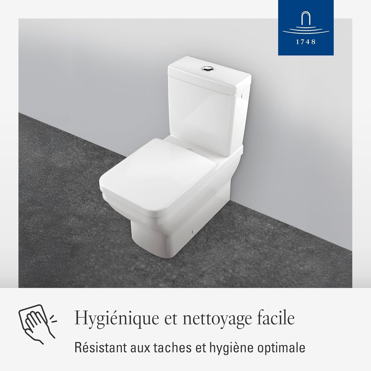 Abattant WC Rectangulaire Duroplast - Blanc - 34% de remise