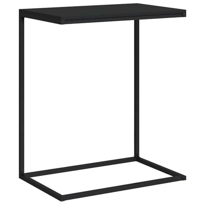 Table d'appoint en C noire 55x35x66 cm - 32% de remise