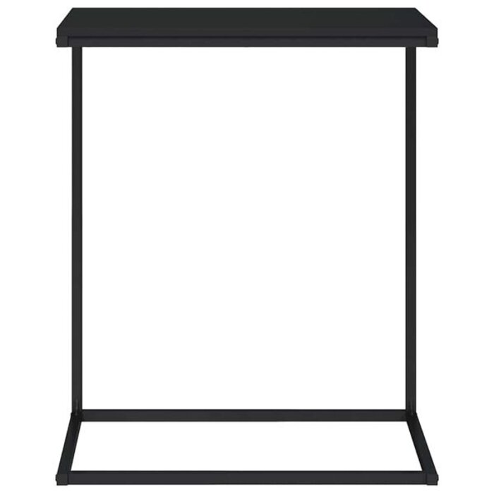 Table d'appoint en C noire 55x35x66 cm - 32% de remise