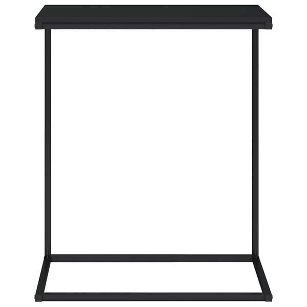 Table d'appoint en C noire 55x35x66 cm - 32% de remise