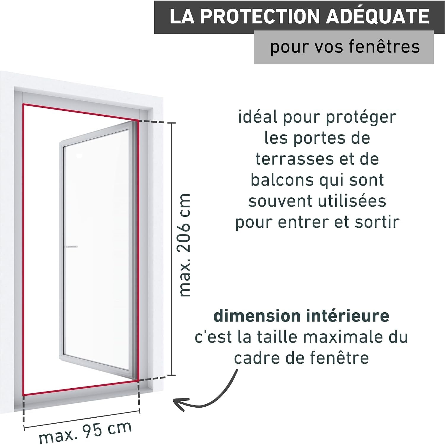 Porte moustiquaire pivotante 100x210 cm anthracite - 34% de remise