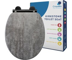 Abattant WC effet ardoise bois moulé Flexi-Fix - 45% de remise