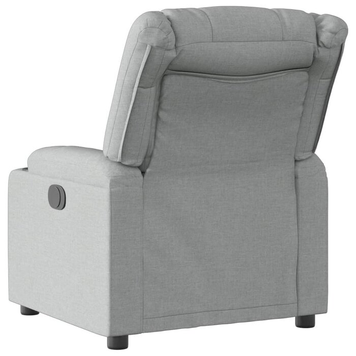 Fauteuil relax inclinable gris avec porte-gobelets - 29% de remise