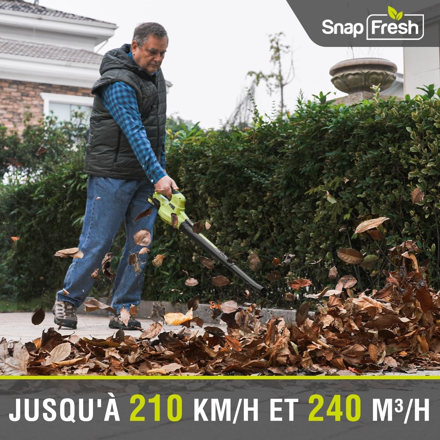 Souffleur de feuilles sans fil 20V 209 km/h - Ultra-léger - 34% de remise