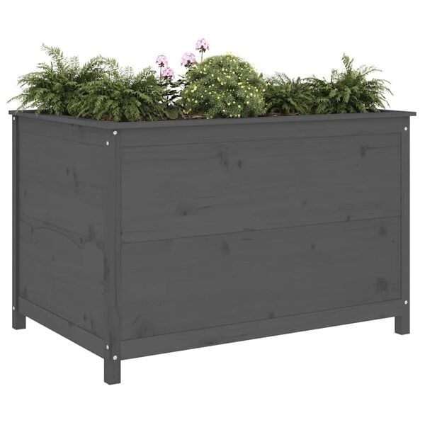 Jardinière surélevée en pin gris 119,5 cm - 34% de remise