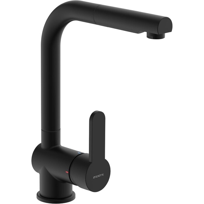 Mitigeur de cuisine avec douchette, noir mat - 34% de remise