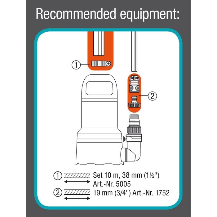 Pompe vide-cave 9000 l/h 300W - Aspiration à plat - 33% de remise