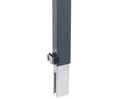 Rehausse clôture 800 mm noir pour poteau 60x40 mm - 44% de remise