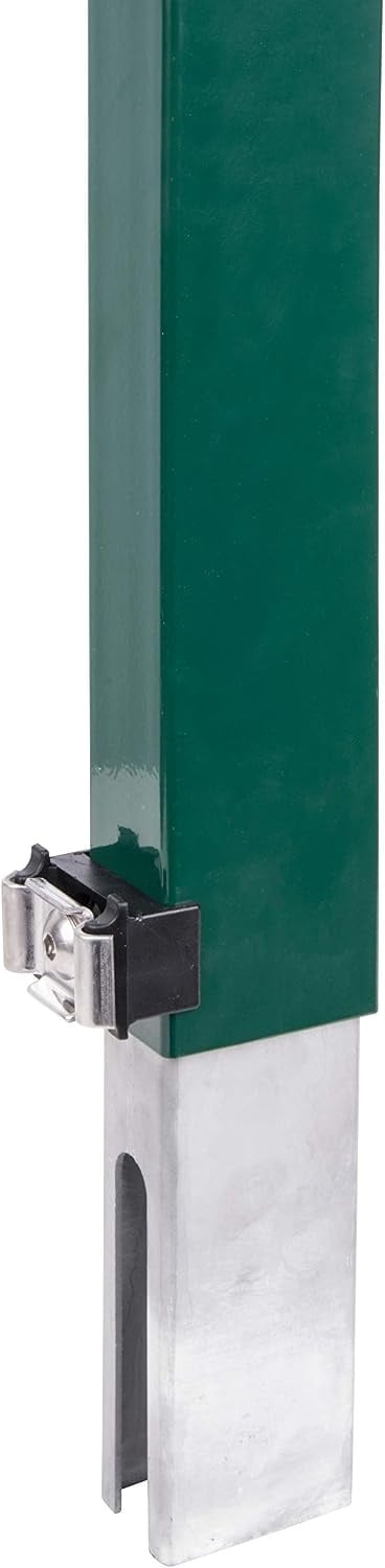 Rehausse de clôture 800 mm noir - Poteau 60x40 mm - 33% de remise