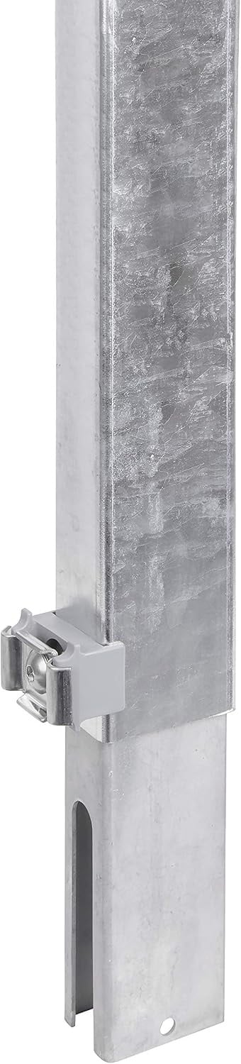 Rehausse de clôture 800 mm noir - Poteau 60x40 mm - 33% de remise