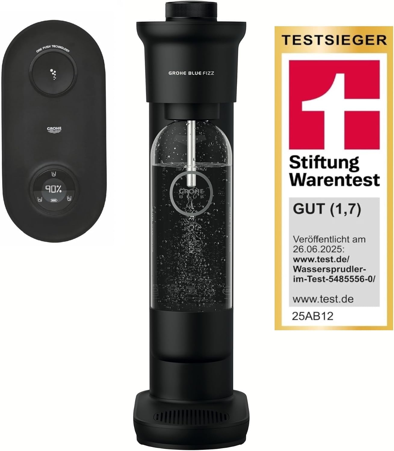 Machine à eau pétillante 850ml Noir - 34% de remise