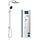 Système de douche 250 mm chrome L - 35% de remise