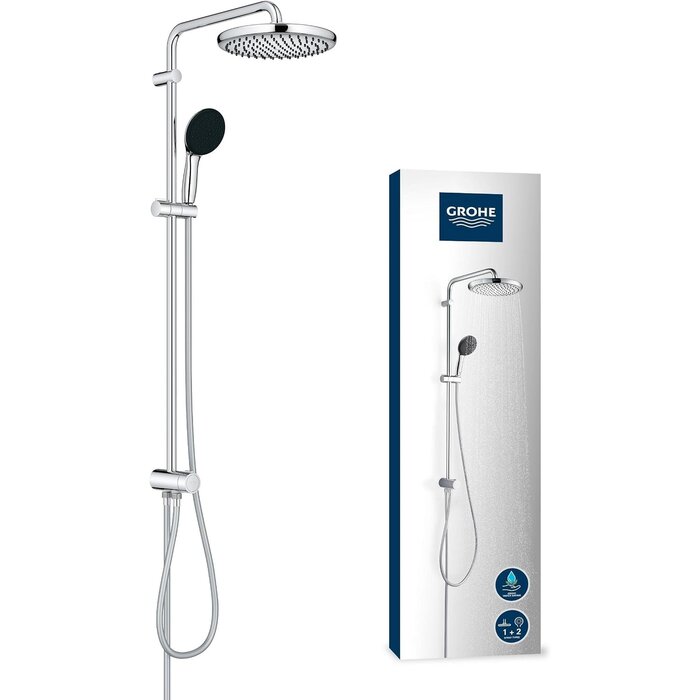 Système de douche 250 mm chrome L - 35% de remise