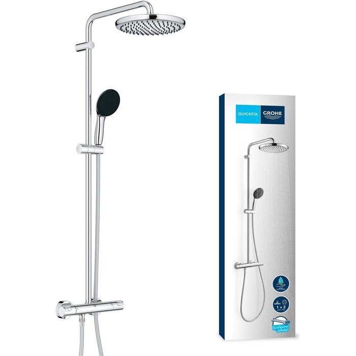 Système de douche 250 mm chrome L - 35% de remise