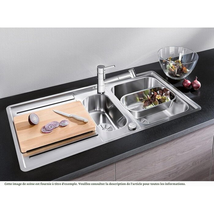 Évier Inox 60cm réversible - 35% de remise