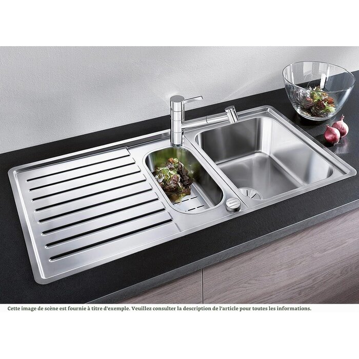 Évier Inox 60cm réversible - 35% de remise