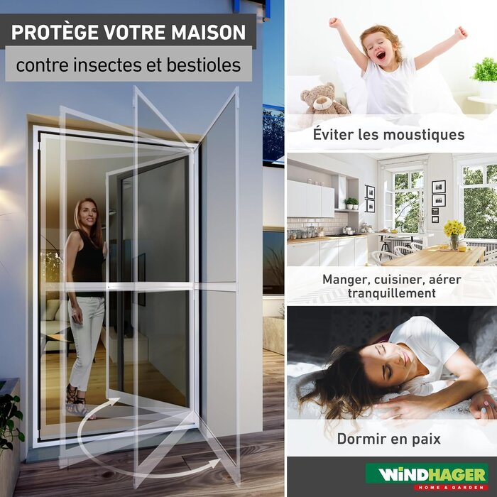 Moustiquaire battante Wit 100x210cm - 34% de remise