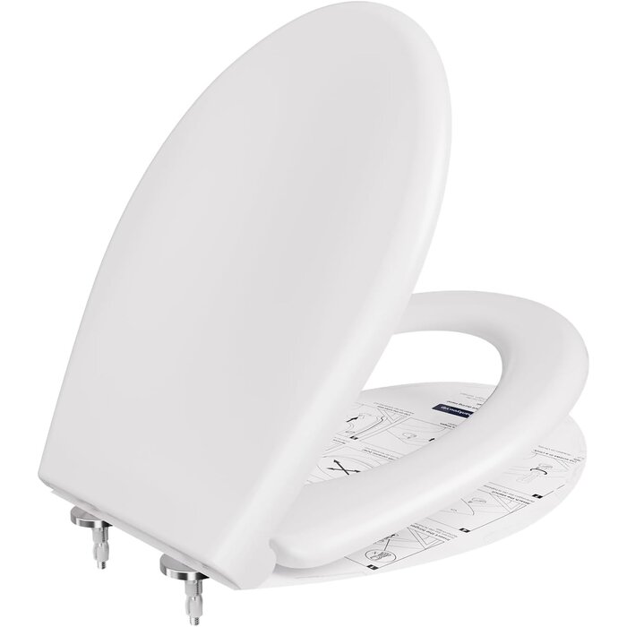 Abattant WC forme D, frein de chute, 46x36,5cm - 33% de remise