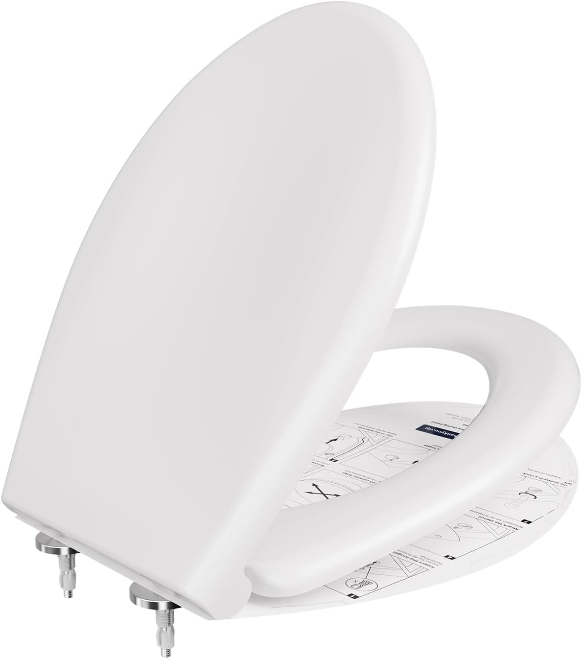 Abattant WC forme D, frein de chute, 46x36,5cm - 33% de remise