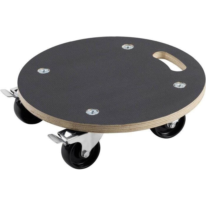Support à roulettes pour plantes 380 mm - 200 kg - Noir - 31% de remise