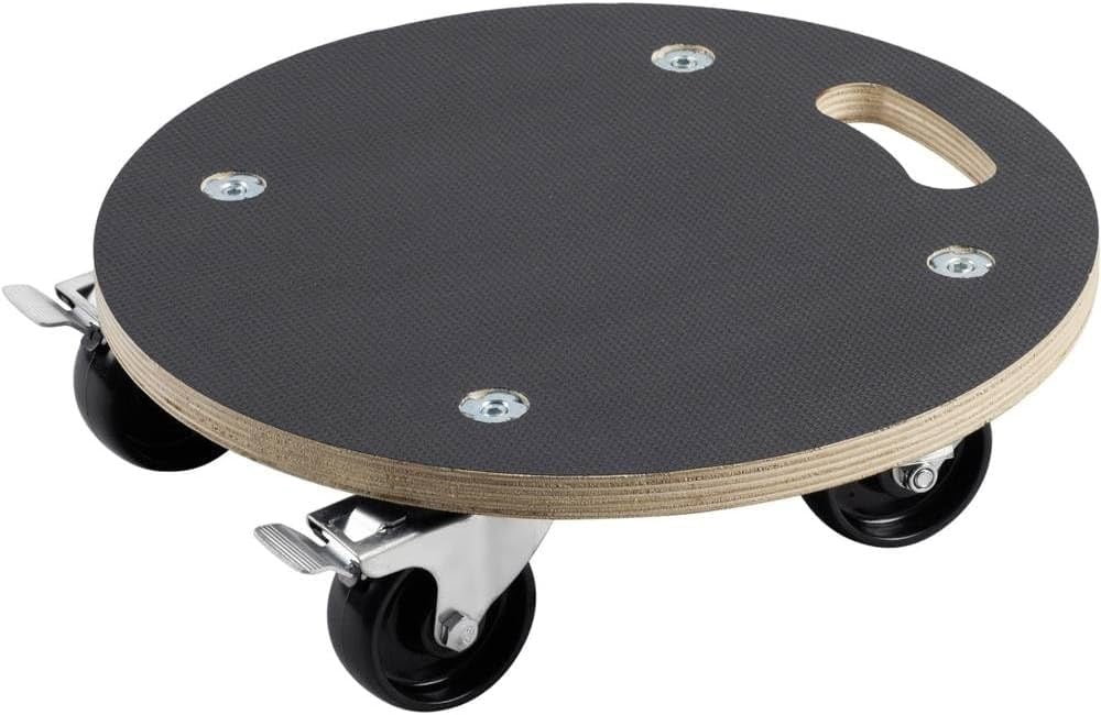 Support à roulettes pour plantes 380 mm - 200 kg - Noir - 31% de remise