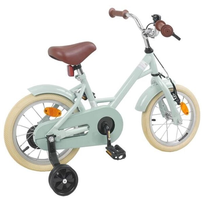Vélo Enfant 14 Pouces Vert Clair 3-5 Ans - 35% de remise