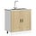 Meuble sous-évier Porto chêne sonoma 80x46x81,5 cm - 34% de remise