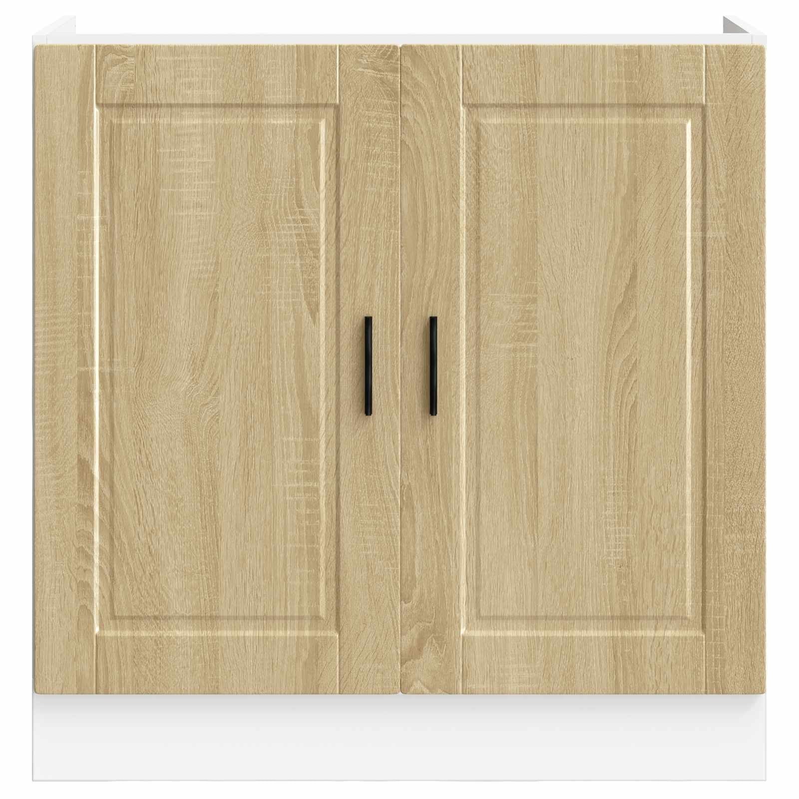 Meuble sous-évier Porto chêne sonoma 80x46x81,5 cm - 34% de remise
