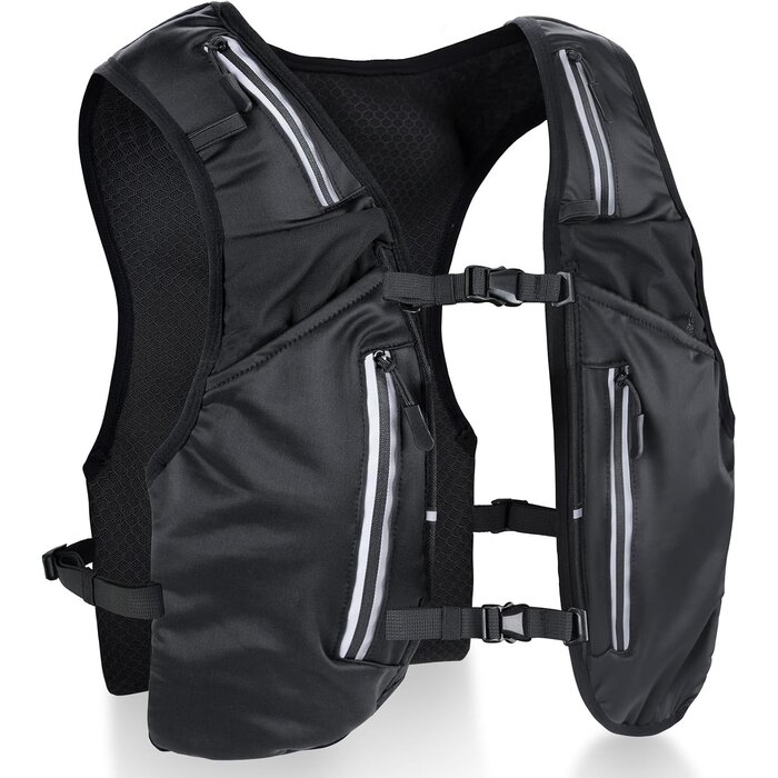 Gilet de trail running avec flasque 500ml - Noir - 31% de remise