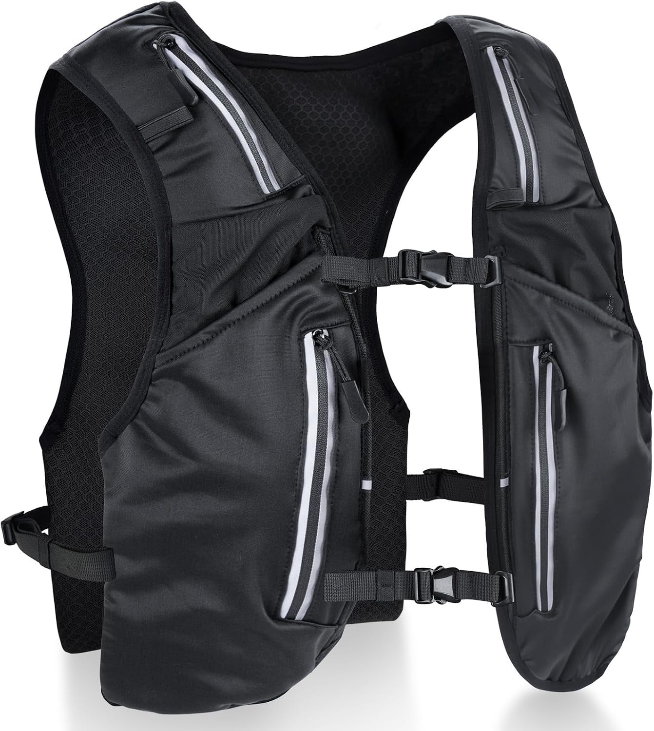 Gilet de trail running avec flasque 500ml - Noir - 31% de remise