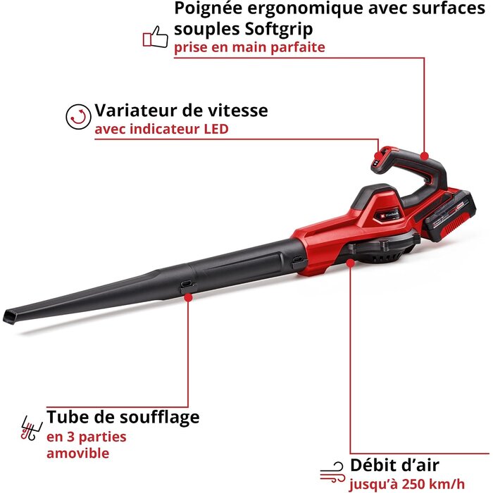 Souffleur sans fil 18V avec batterie 4Ah - 34% de remise