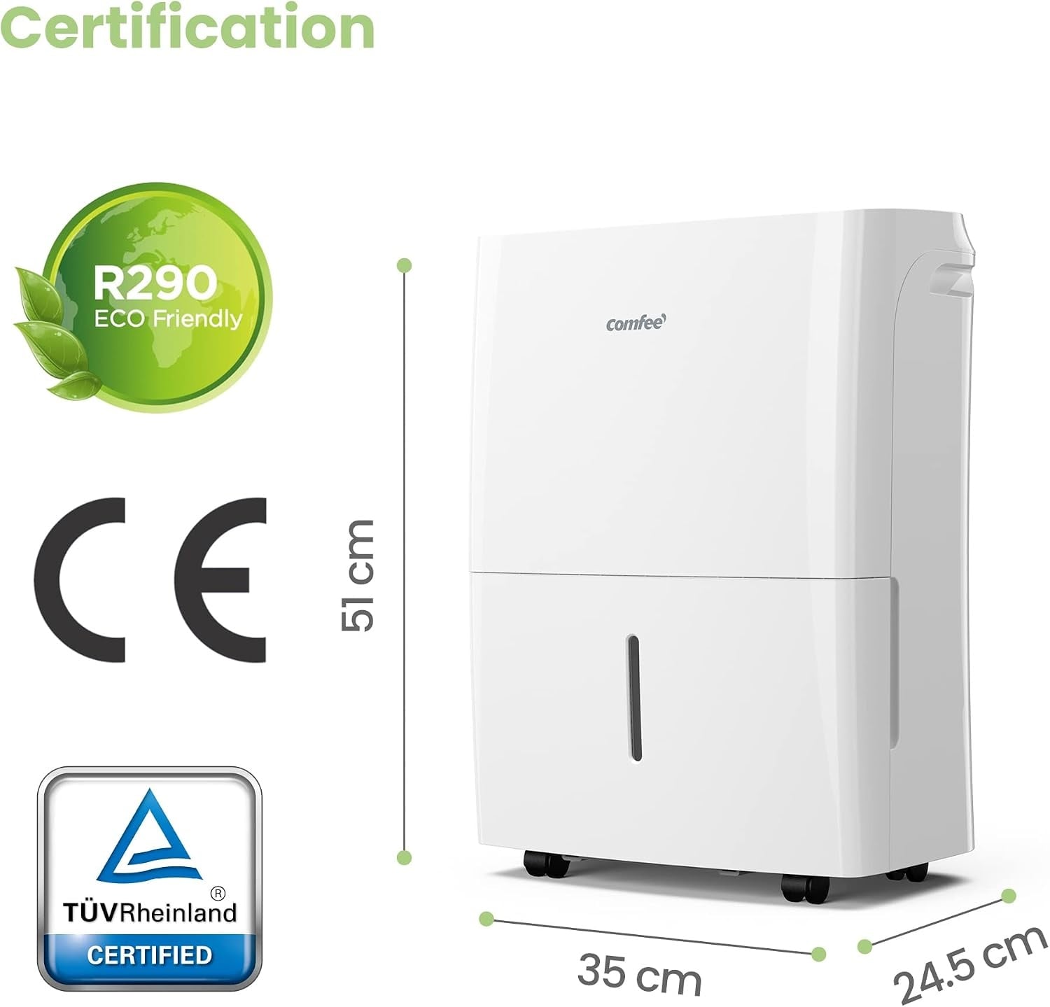 Déshumidificateur intelligent 16L 32m² Wi-Fi - 35% de remise