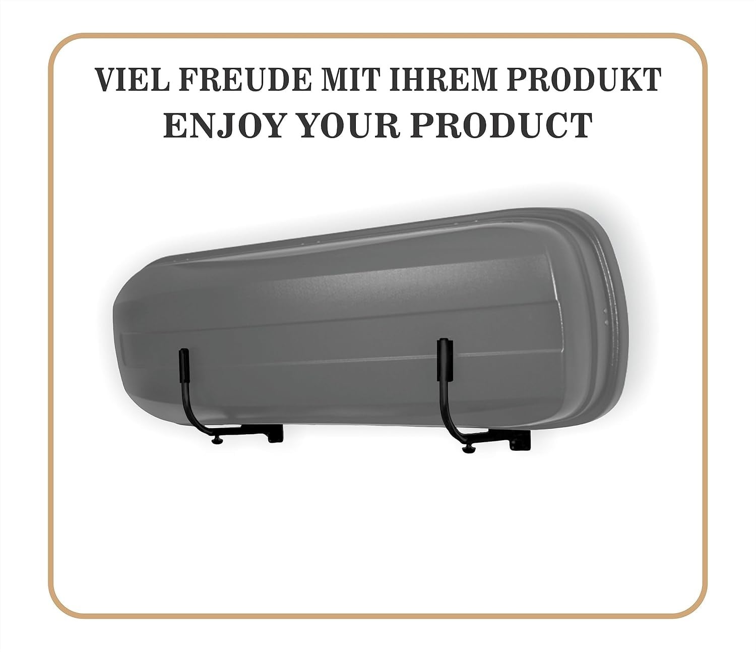 Support mural pour coffre de toit Taille M, noir - 33% de remise