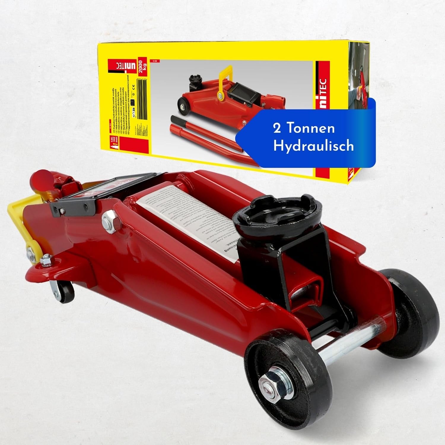 Cric hydraulique 2 tonnes - 33% de remise sur cet outil d'atelier robuste