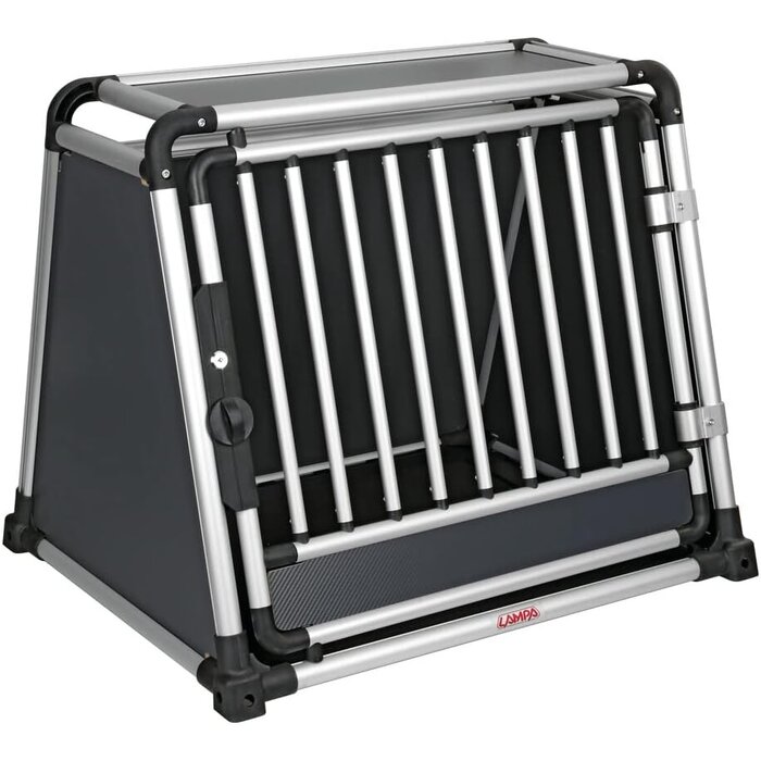 Cage de transport pour chien en aluminium 80x65x66 cm - 35% de remise