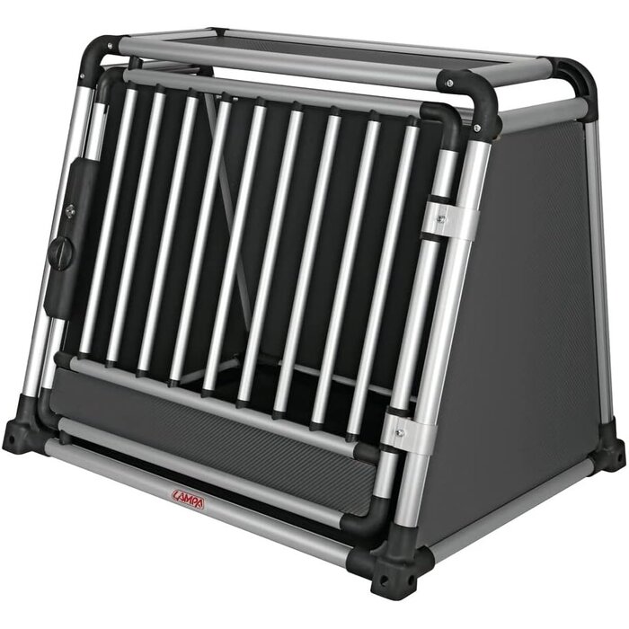 Cage de transport pour chien en aluminium 80x65x66 cm - 35% de remise