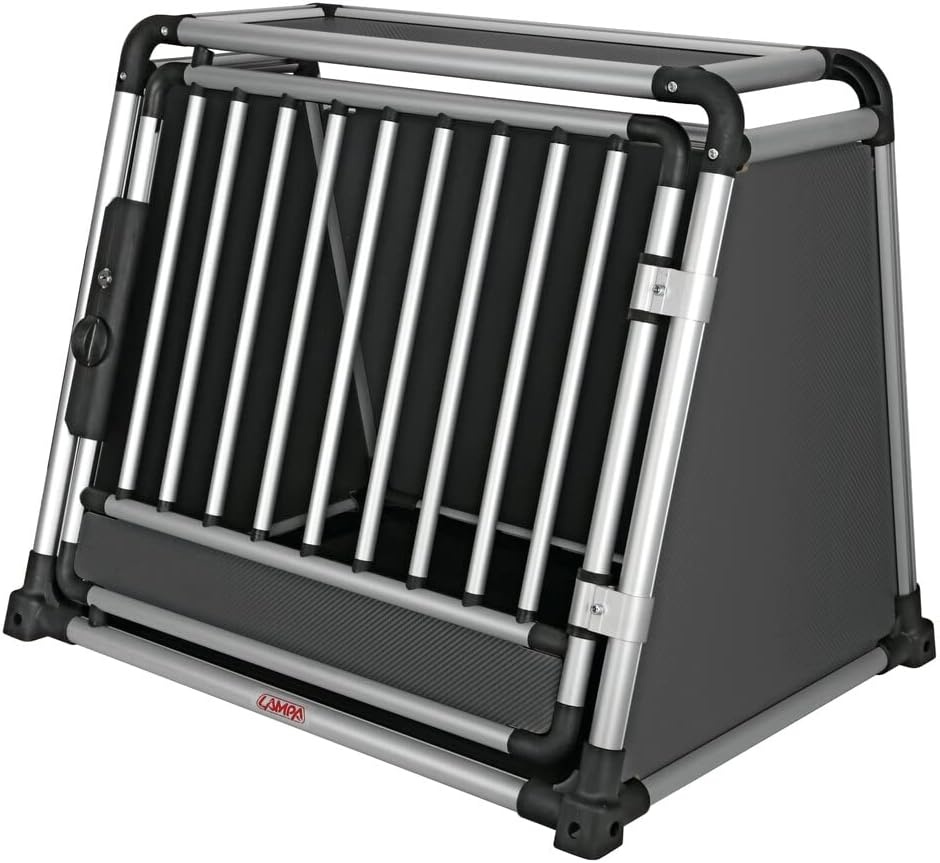 Cage de transport pour chien en aluminium 80x65x66 cm - 35% de remise