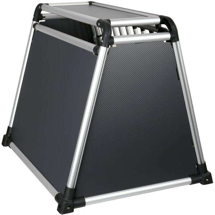 Cage de transport pour chien en aluminium 80x65x66 cm - 35% de remise
