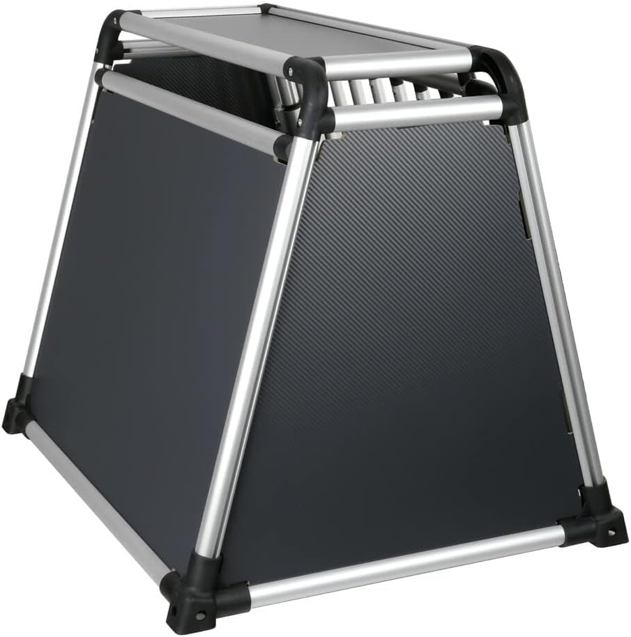 Cage de transport pour chien en aluminium 80x65x66 cm - 35% de remise
