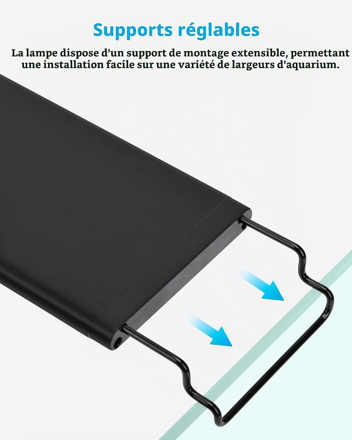 Rampe LED RGB+W pour aquarium 60-70 cm - 21W - 33% de remise