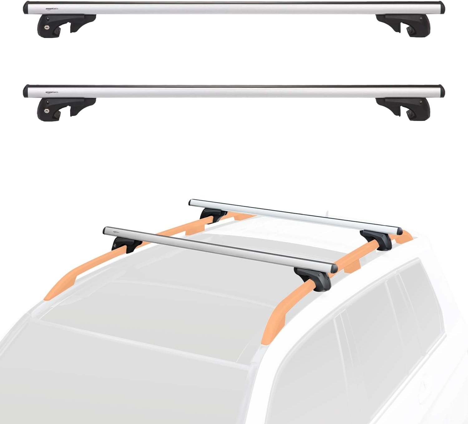 Barres de toit 142 cm pour rails ouverts - 33% de remise