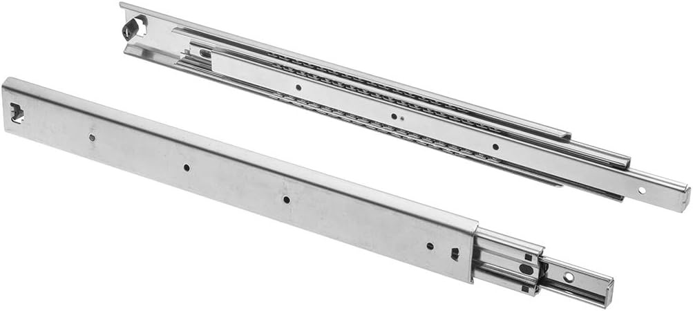Glissières télescopiques 700 mm L, acier chromé - 31% de remise