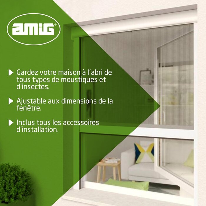 Moustiquaire enroulable 100x100 cm - Aluminium blanc - 33% de remise