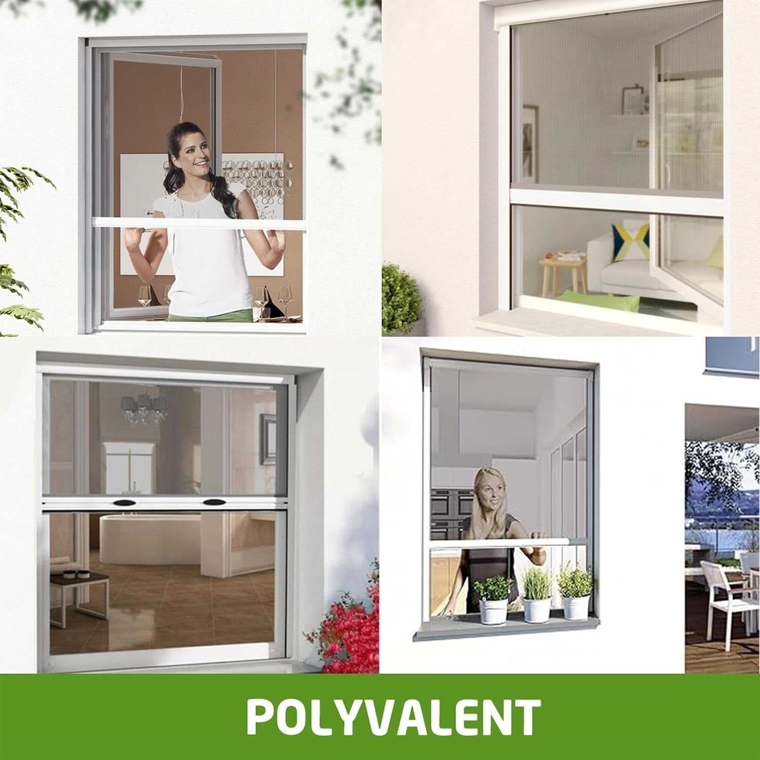 Moustiquaire enroulable 100x100 cm - Aluminium blanc - 33% de remise