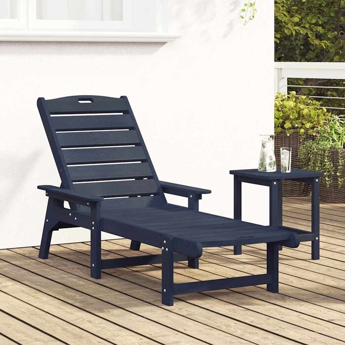 Bain de soleil bleu marine en PEHD - 35% de remise