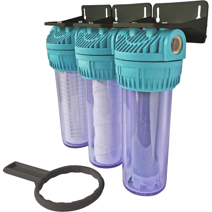 Kit 3 cartouches filtration eau 10 pouces - Déballé - 32% de remise