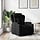 Fauteuil inclinable en tissu noir - 34% de remise