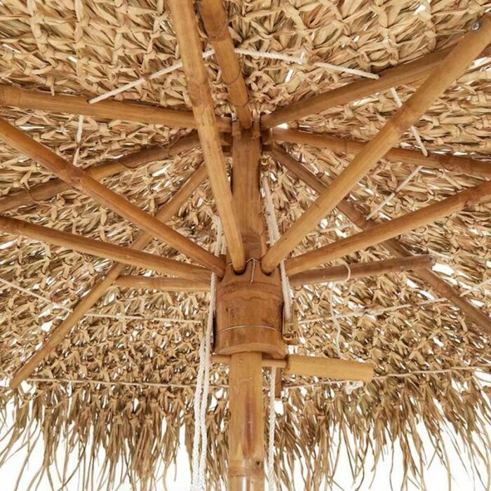 Parasol en bambou feuilles de bananier 210 cm - 35% de remise