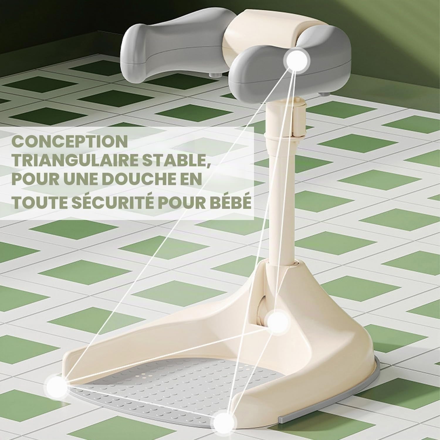 Support de bain ergonomique pour bébé - Gris - 31% de remise