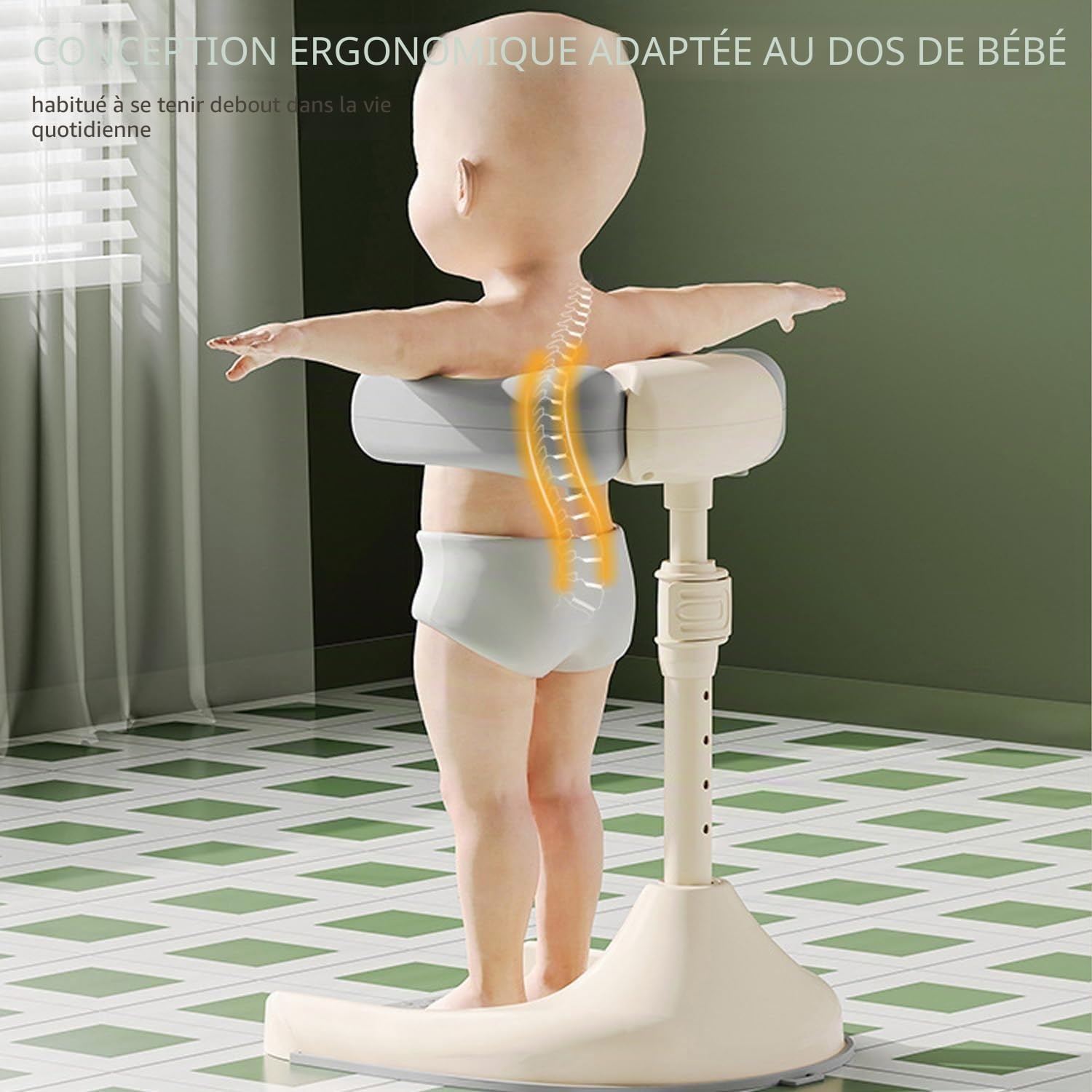 Support de bain ergonomique pour bébé - Gris - 31% de remise